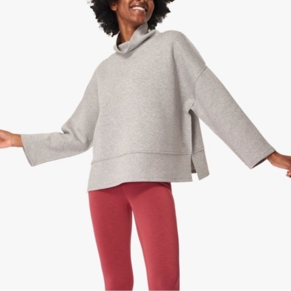 Sweaty Betty breathe gray sweatshirt
